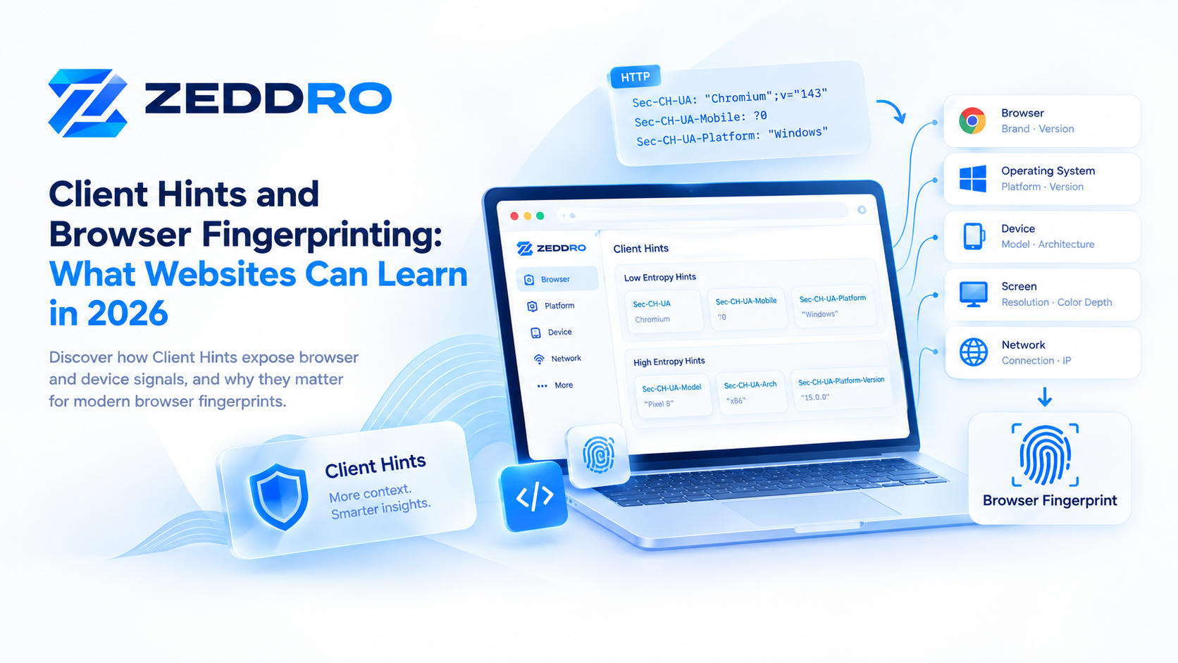 Client Hints and Browser Fingerprinting: What Websites Can Learn