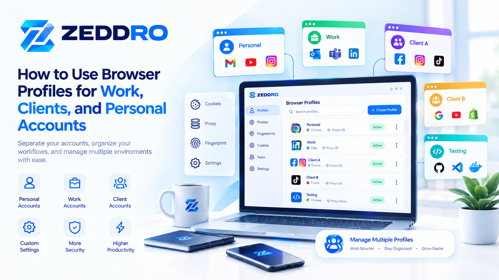 How to Use Browser Profiles for Work, Clients, and Personal Accounts